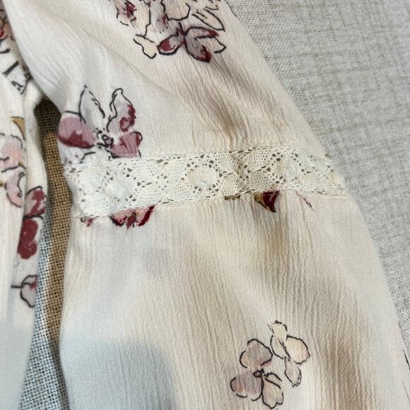 American Rag Dress Boho Floral Midi Romantic Size L - Picture 4 of 12